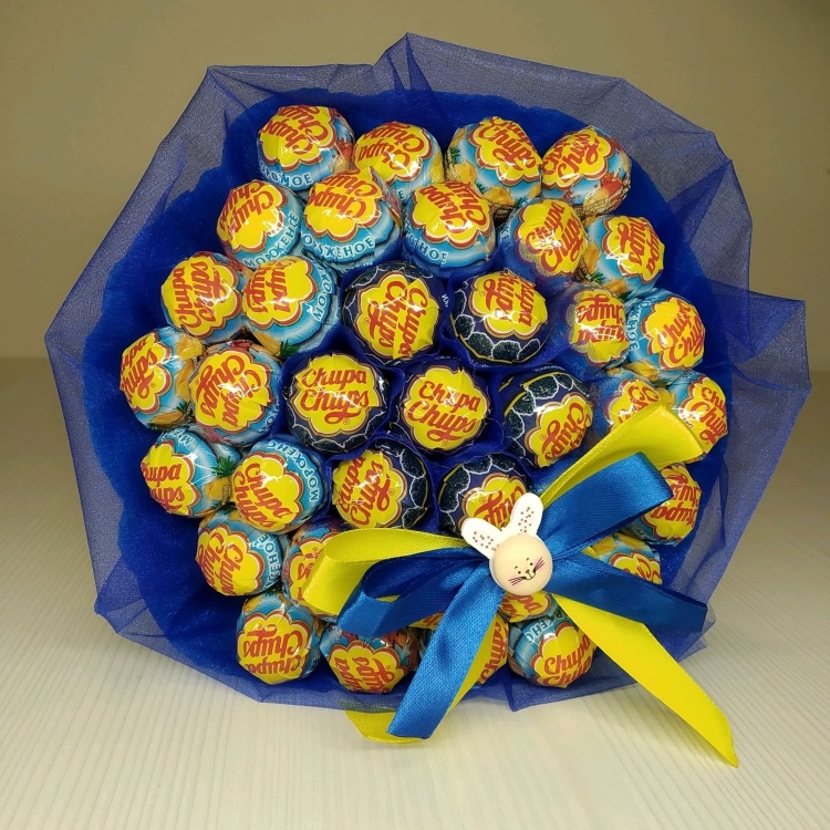Букет из 50 Чупа чупсов