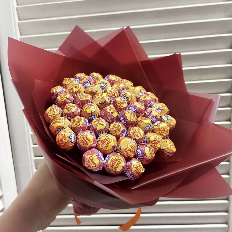 Букет из Чупа чупсов 50 шт