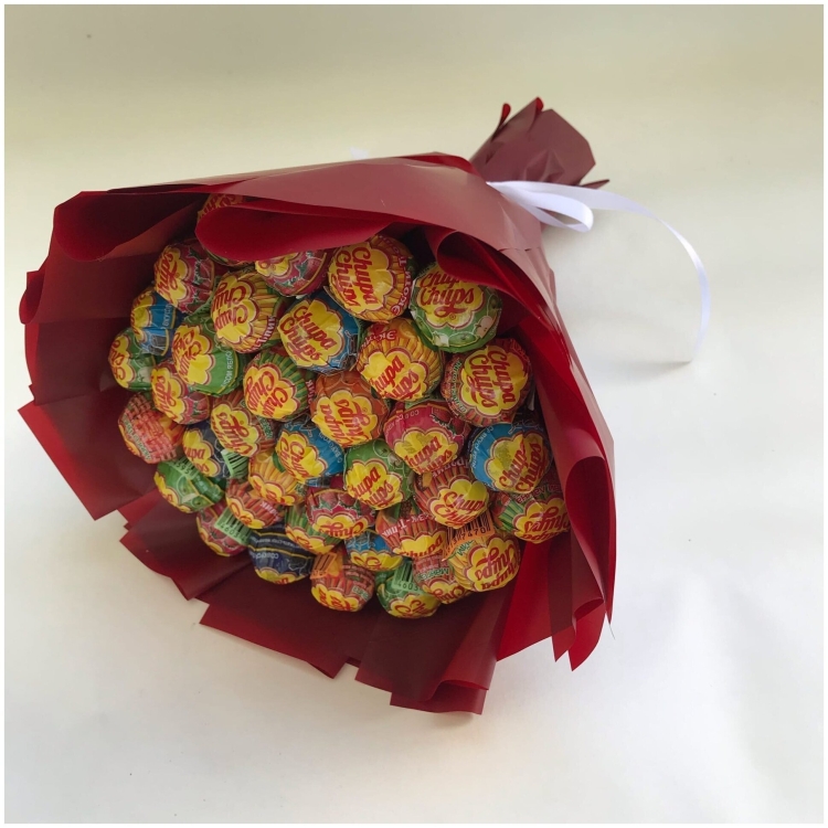 Съедобные букеты из Чупа чупсов