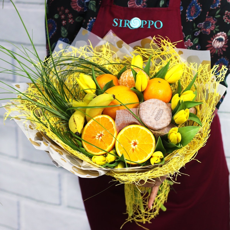 Букет из цитрусовых фруктов