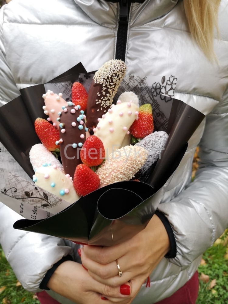 Букет из бананов в шоколаде