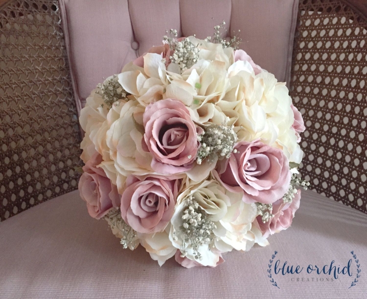 Букет невесты пыльная роза