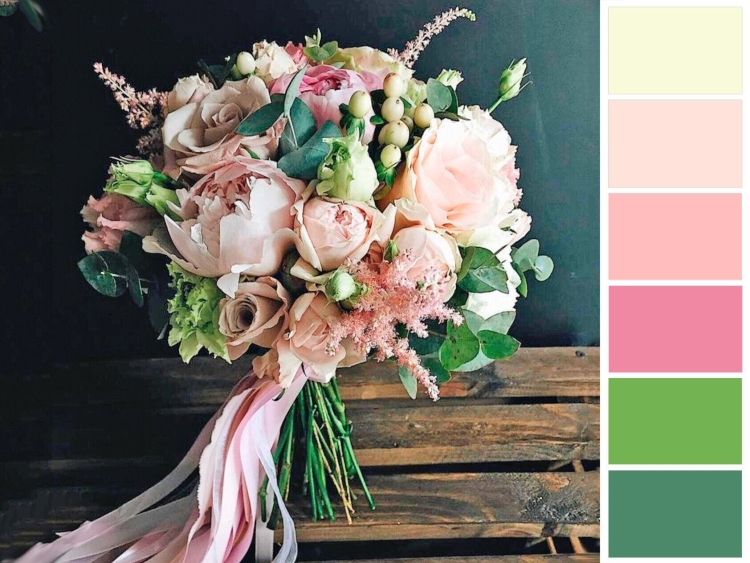 Букет пудровый растрепыш