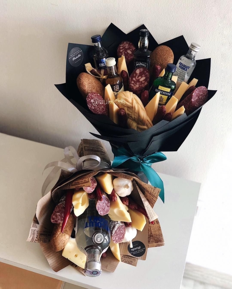Букет для мужчины необычный