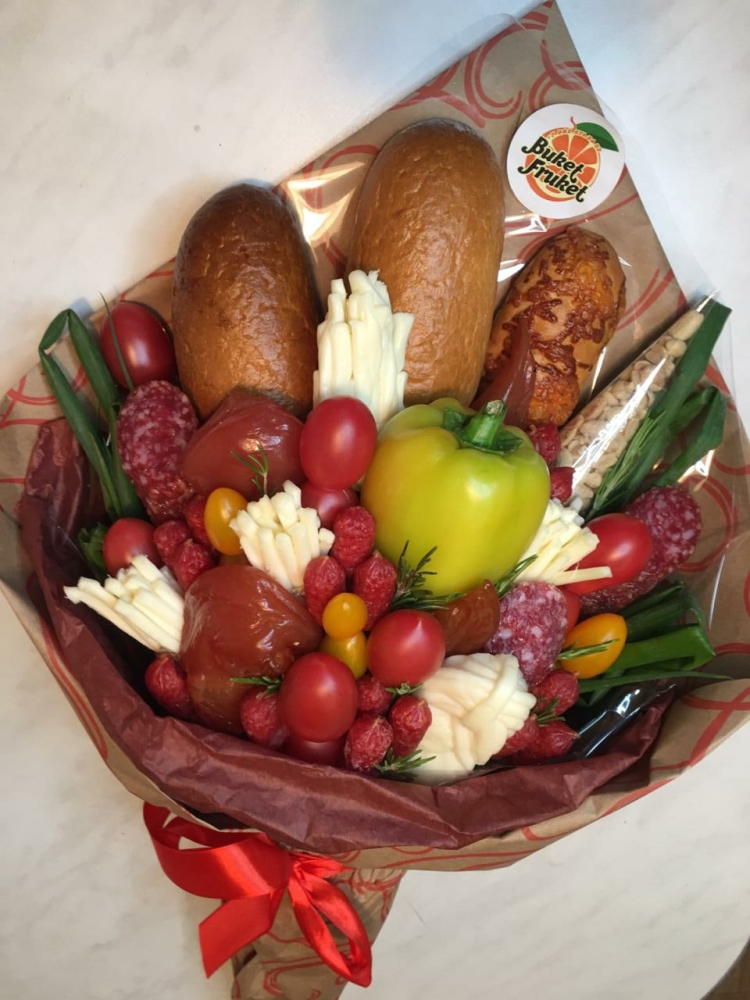 Букет из еды для дедушки