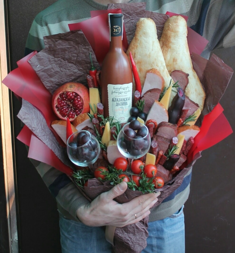 Съедобный букет для папы