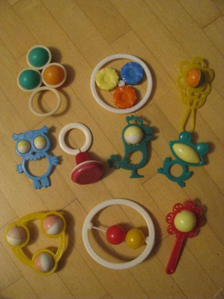 Советские игрушки погремушки