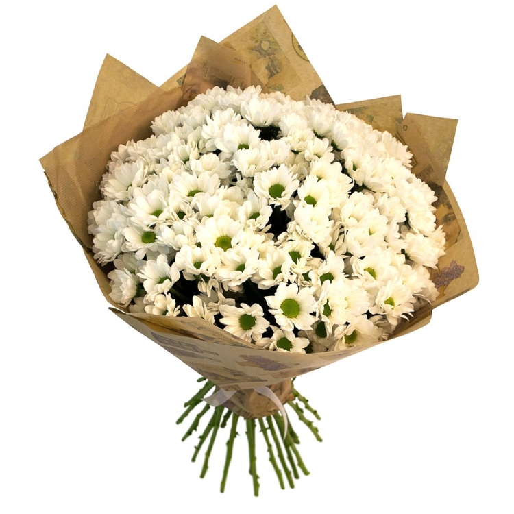 Букет из хризантемы Сантини