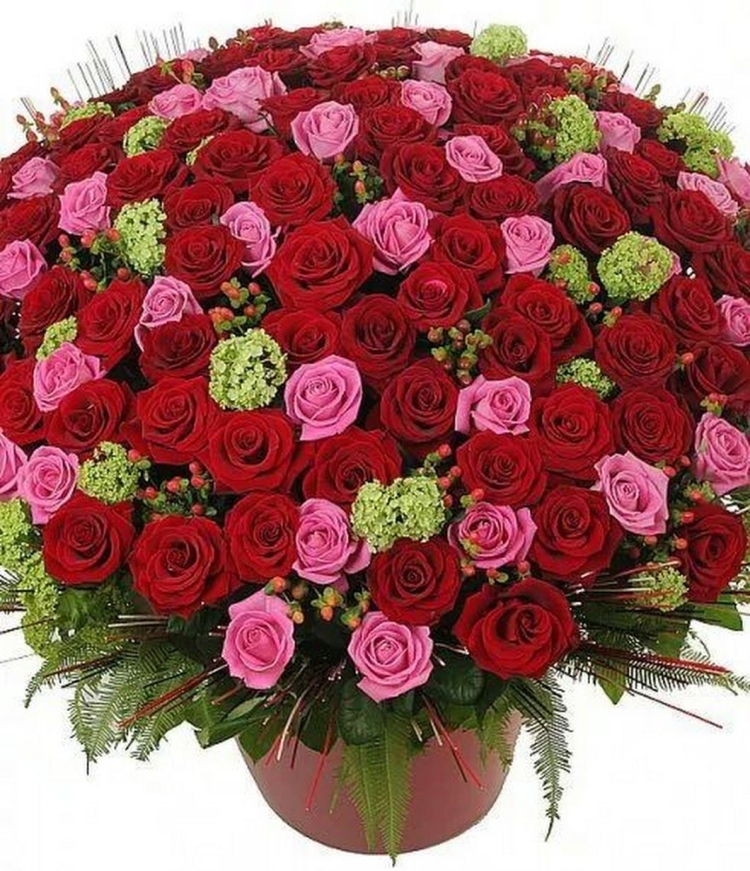 Большой букет роз