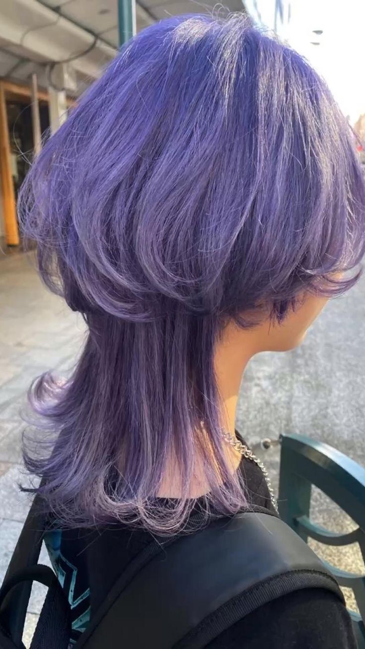 Короткие фиолетовый