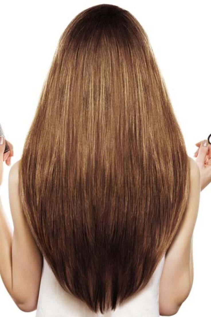 Стрижка полукркг на длинные волосы