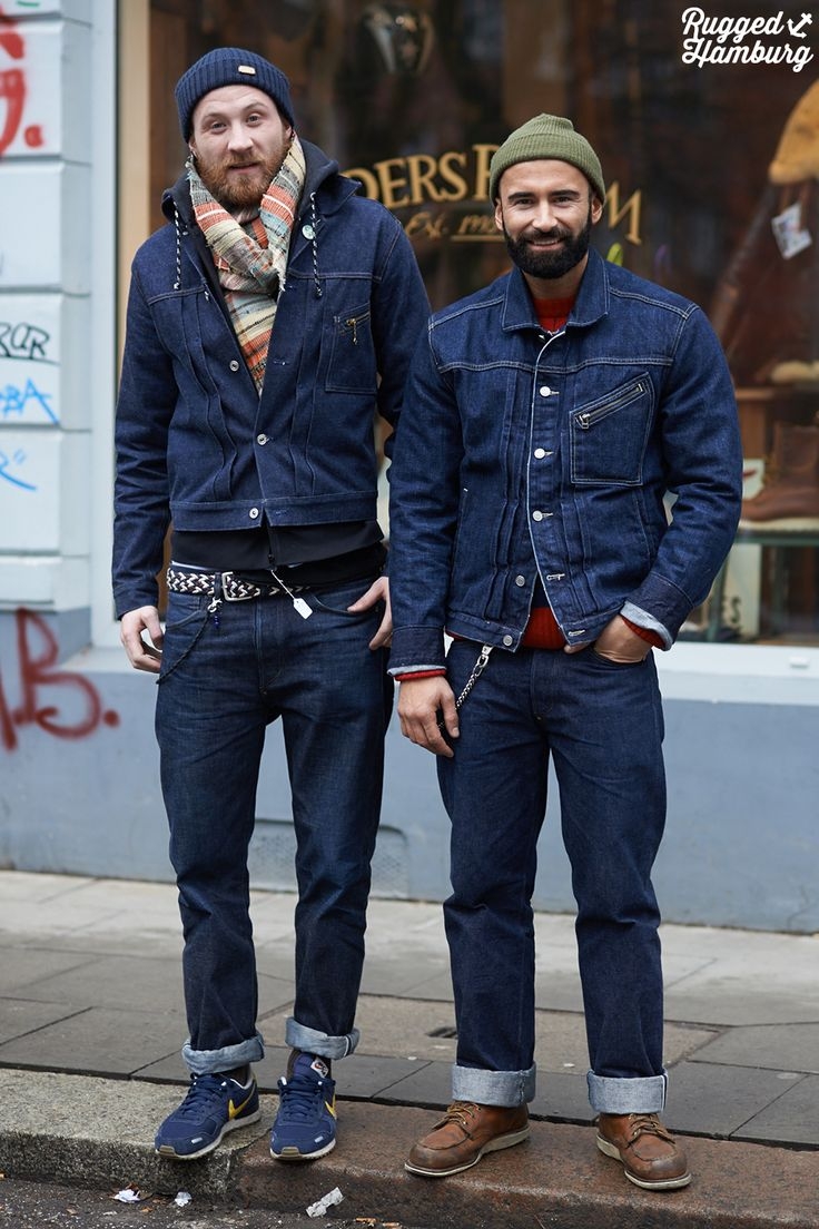 Мужской джинсовый стиль стрит