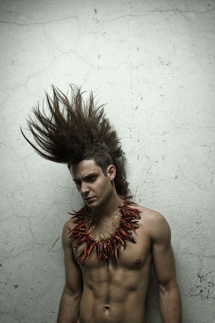 Ирокез на длинные волосы мужские