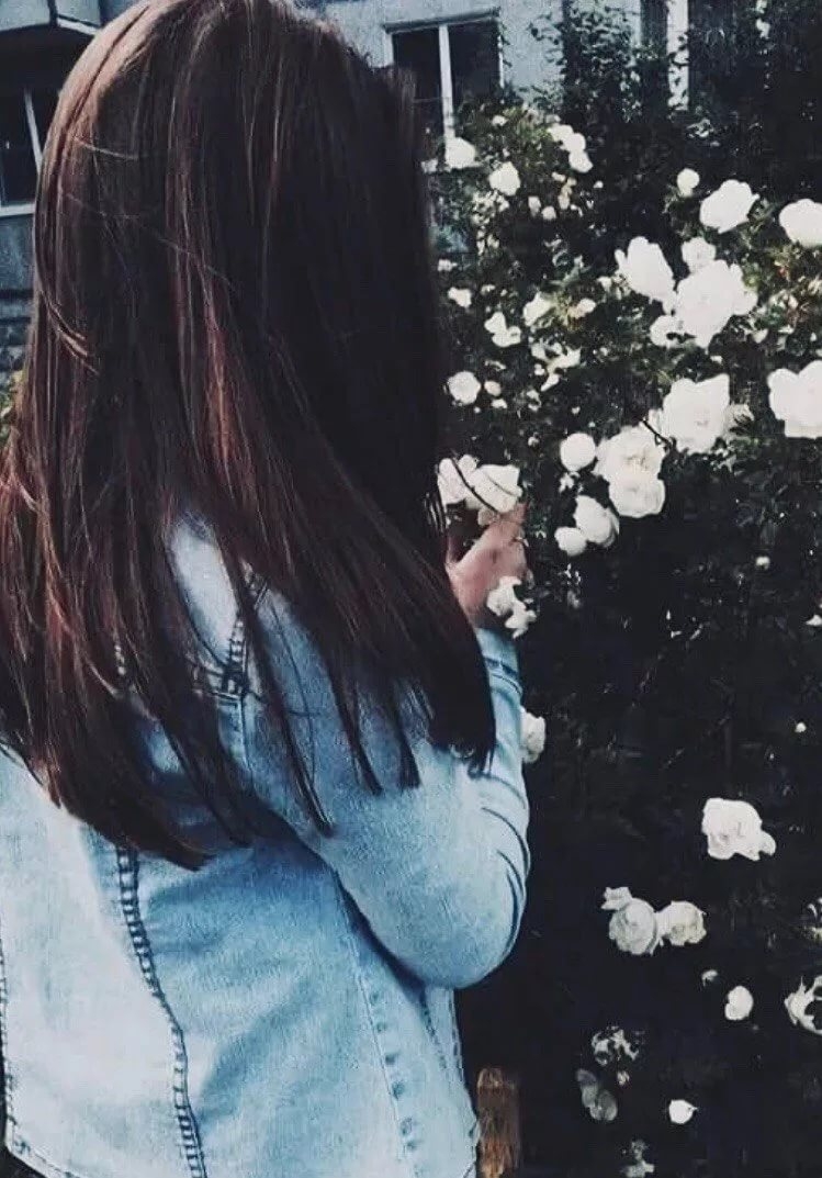 Фото девушки красивые без лица темные волосы