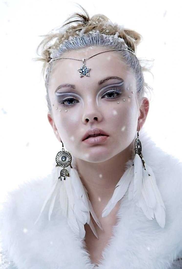 Макияж снежной королевы на новый год