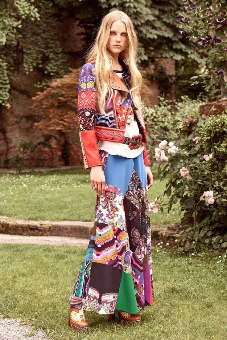 Роберто Кавалли Весна 2017 стиль хиппи