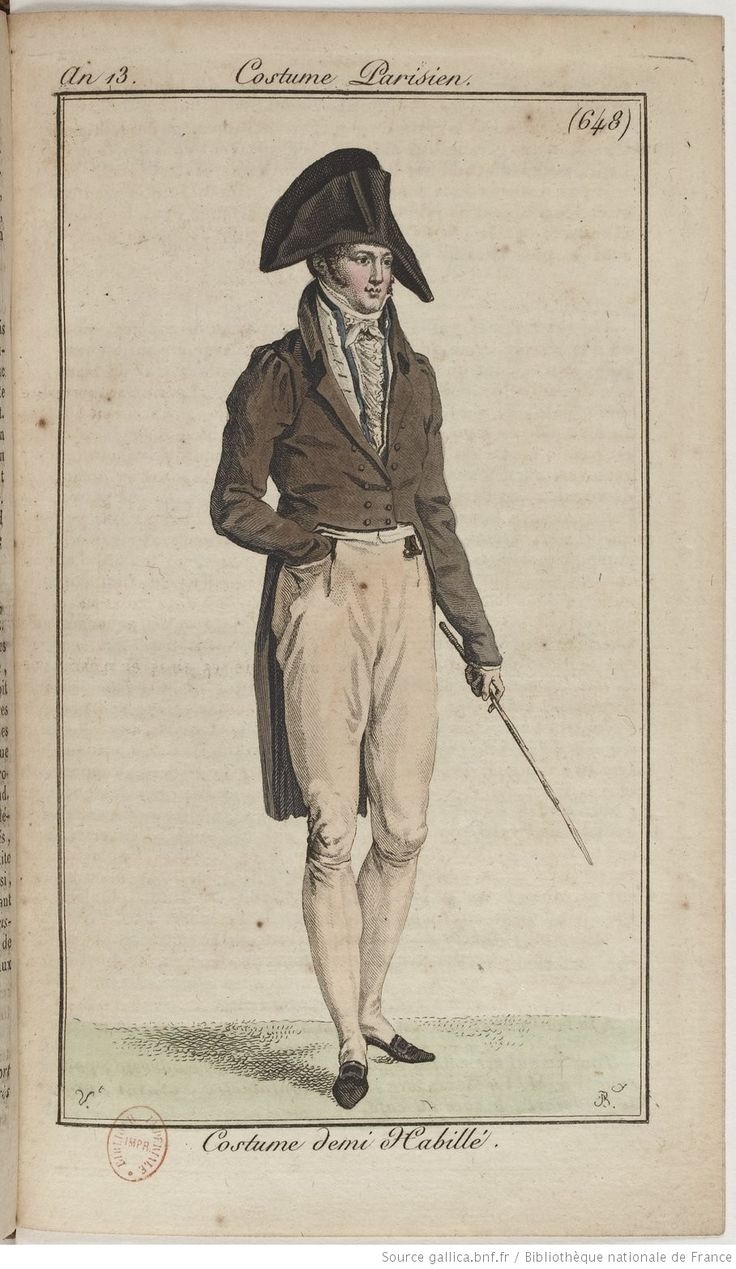 Ампир мужской костюм 19 век