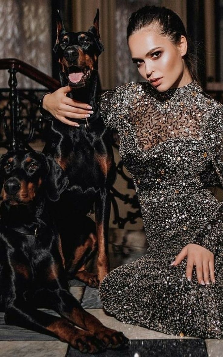 Свадебная фотосессия с доберманом