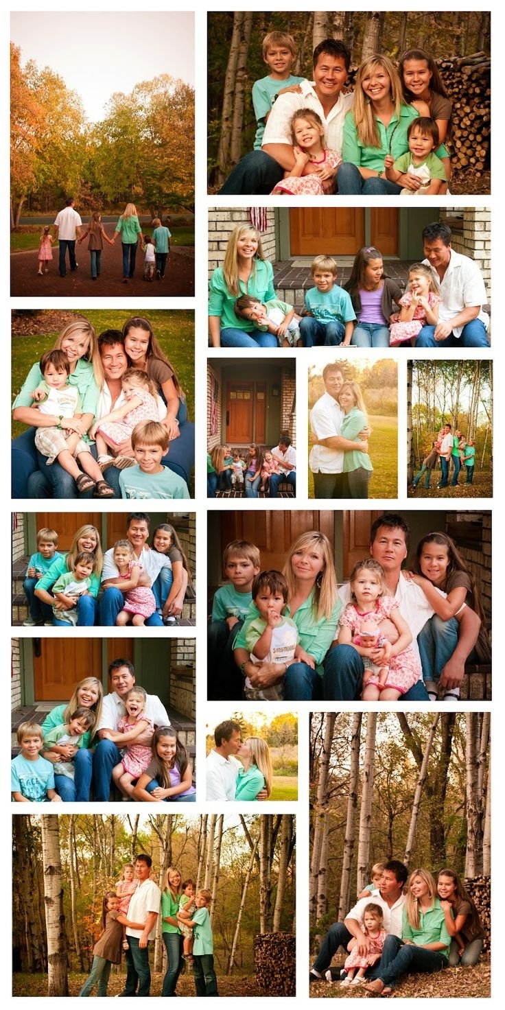 Позы для семейной фотосессии