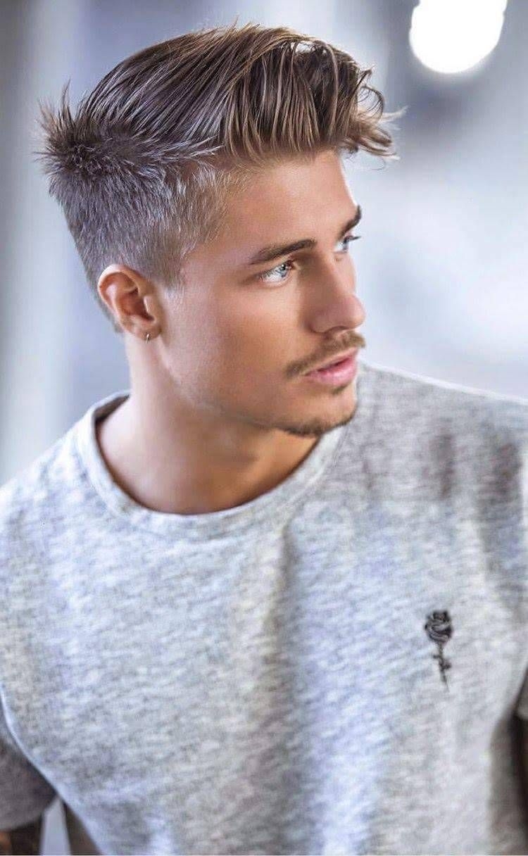 Мужское мелирование в пепельный цвет