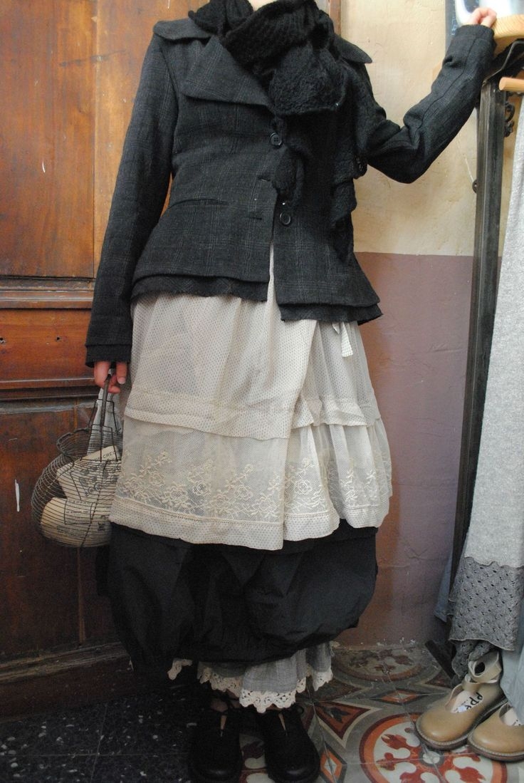 Одежда в стиле бохо с дубленкой