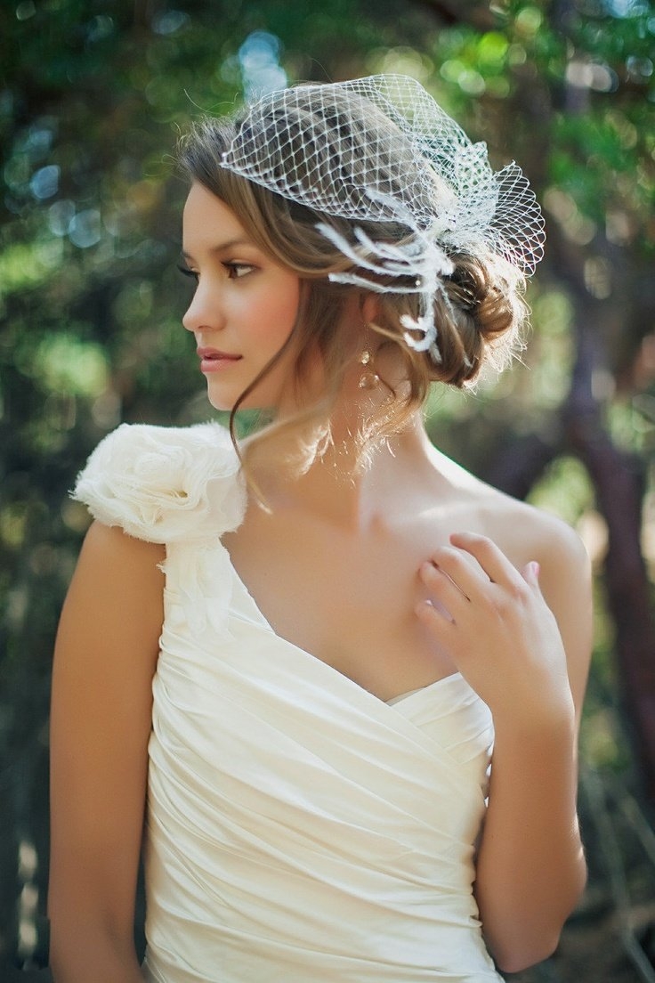 Свадебные прически с вуалью