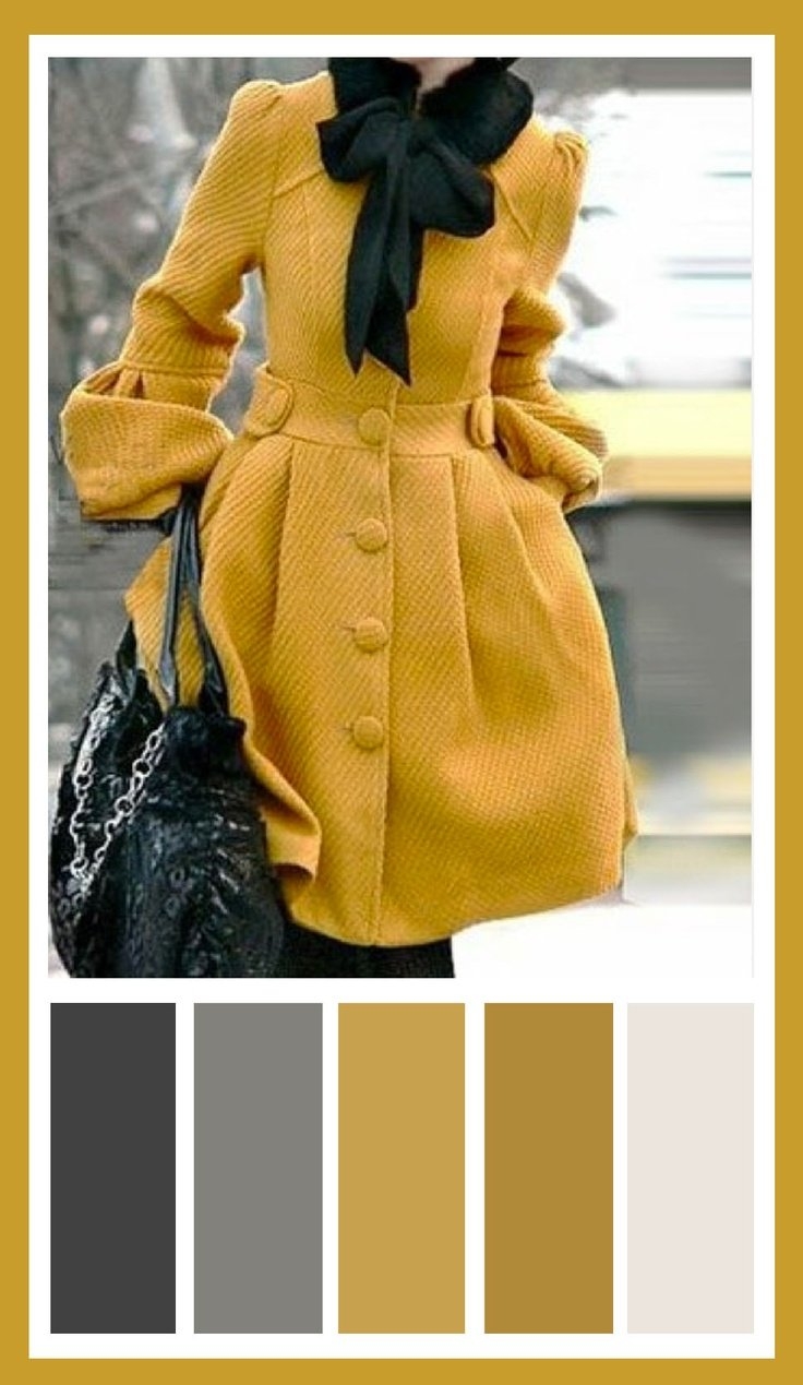 Сочетание цветов охра в одежде