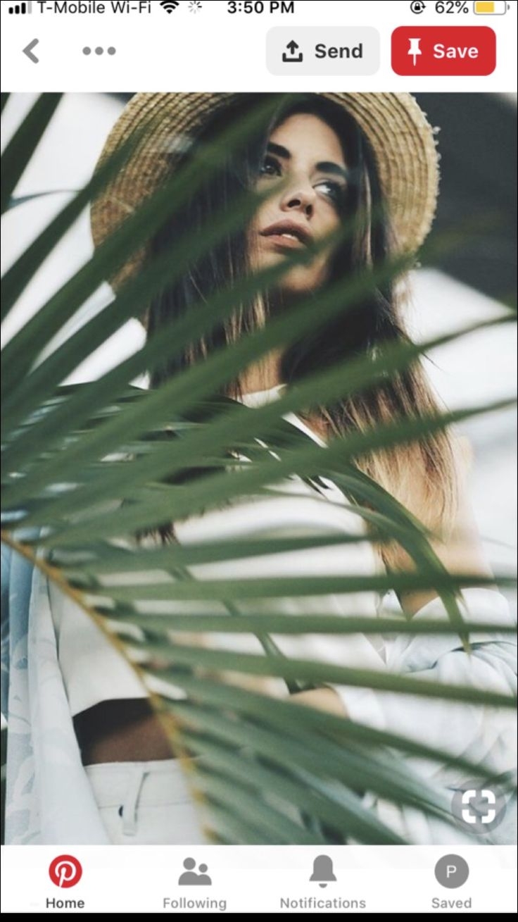 Девушка среди пальм