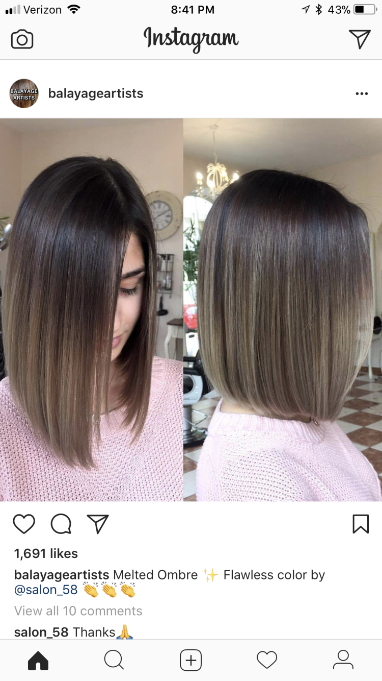 Эйр тач на короткие темные волосы