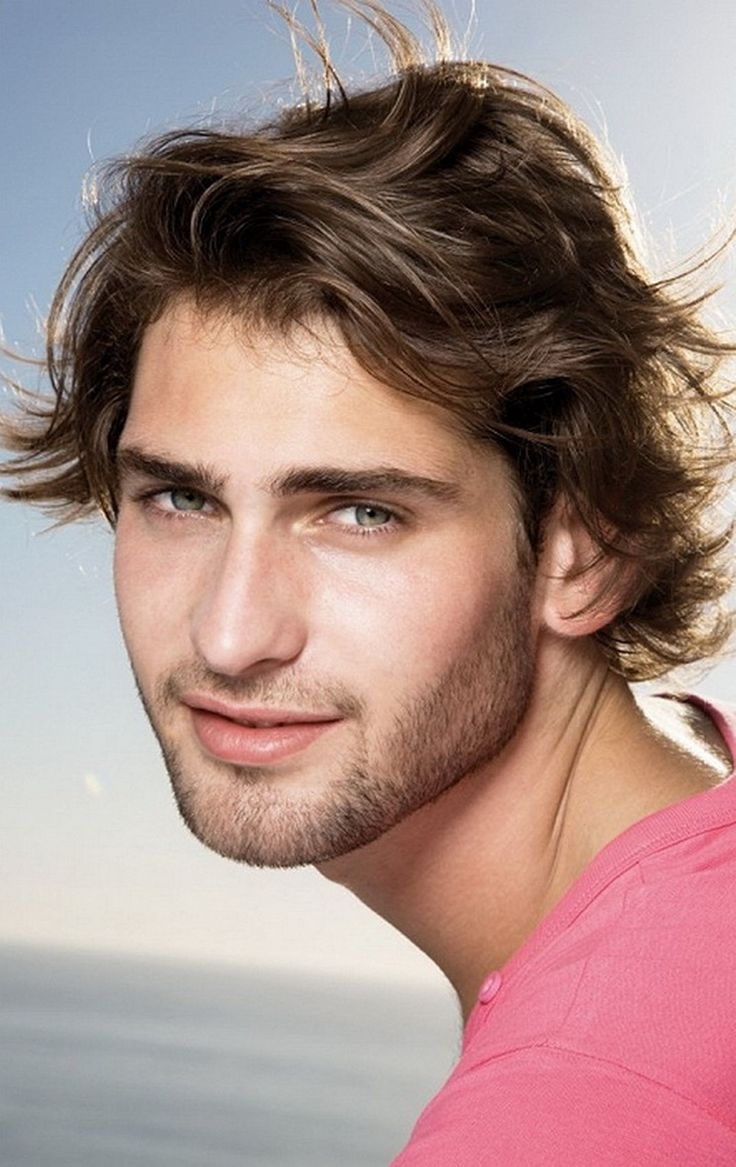 Причёски на средние волосы мужские