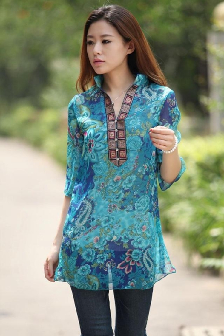 Блузка в японском стиле
