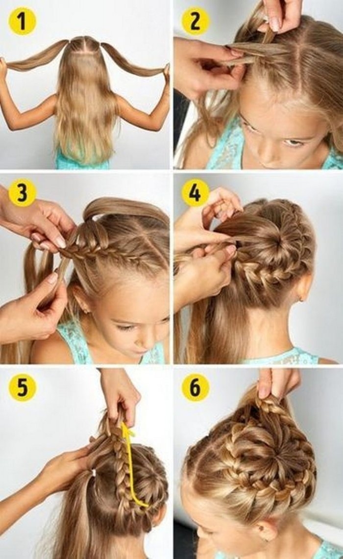 Легкие детские прически на средние волосы