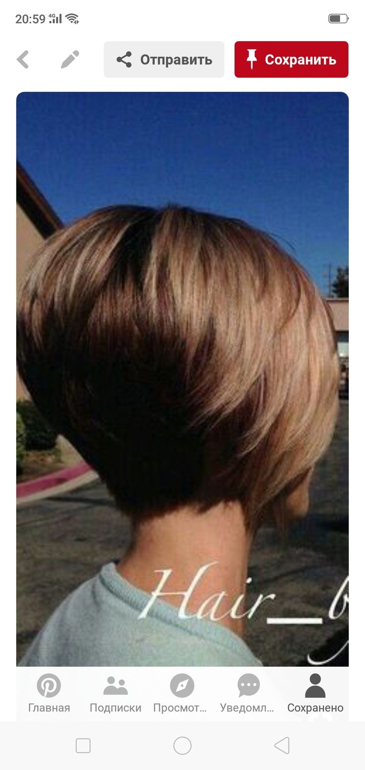 Боб каре с высокой макушкой