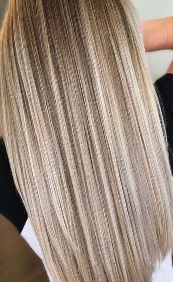 Минировании волос светлый