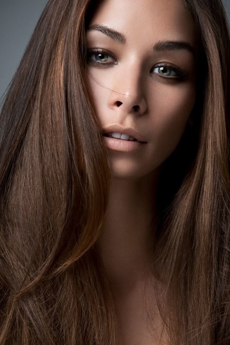 Красивые каштановые оттенки