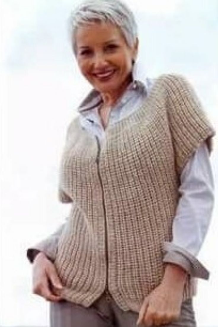 Жилет спицами для женщин