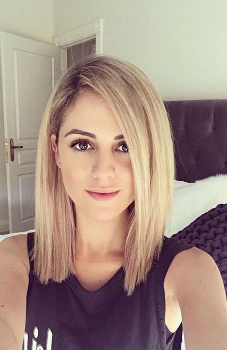 Удлиненное каре до плеч