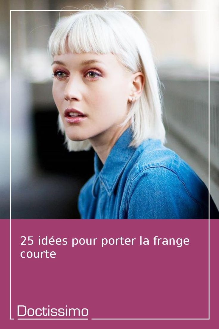 Короткая челка блонд