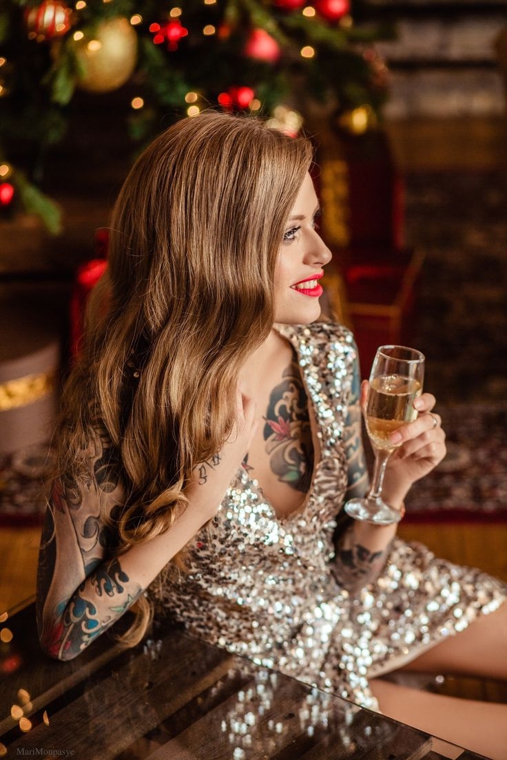 Новогодняя фотосессия для девушки