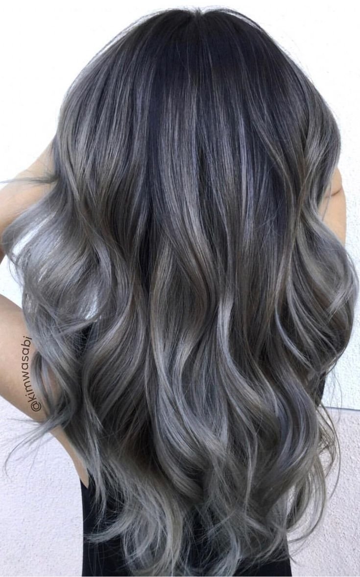Мелирование на черный цвет волос фото