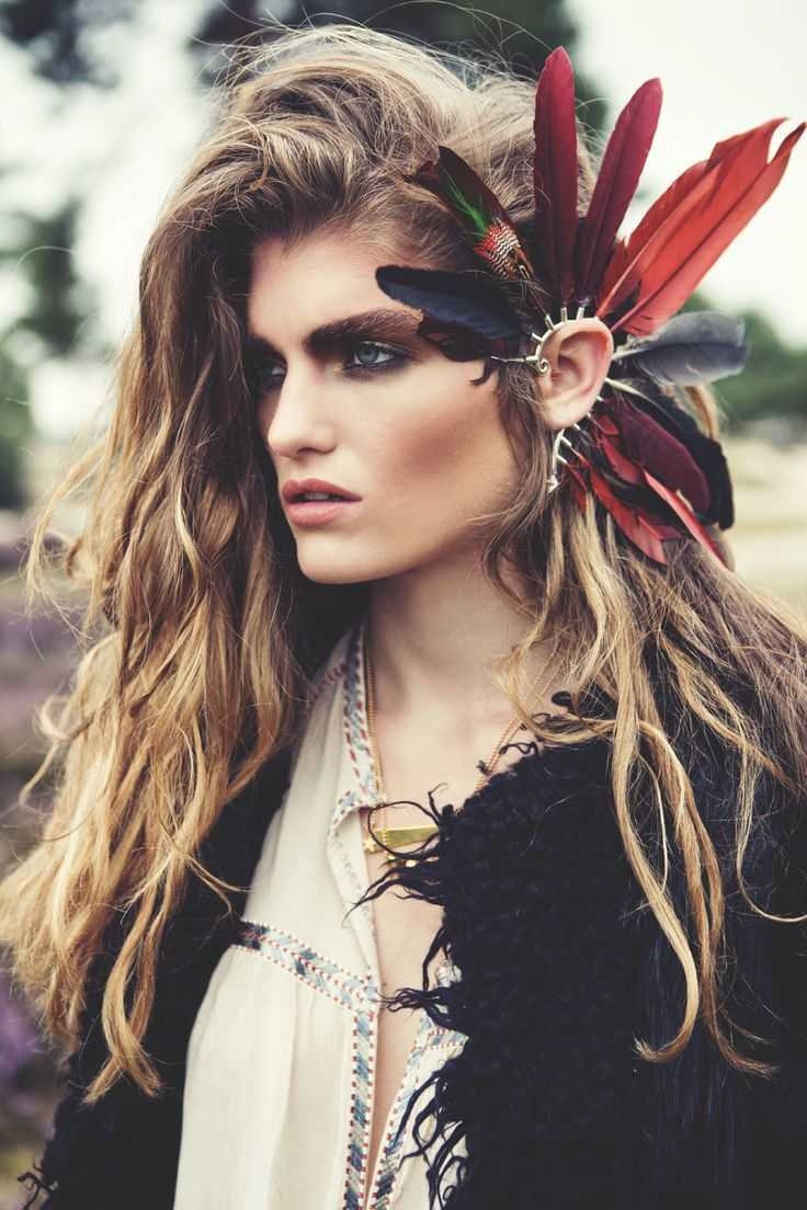 Прическа в стиле бохо