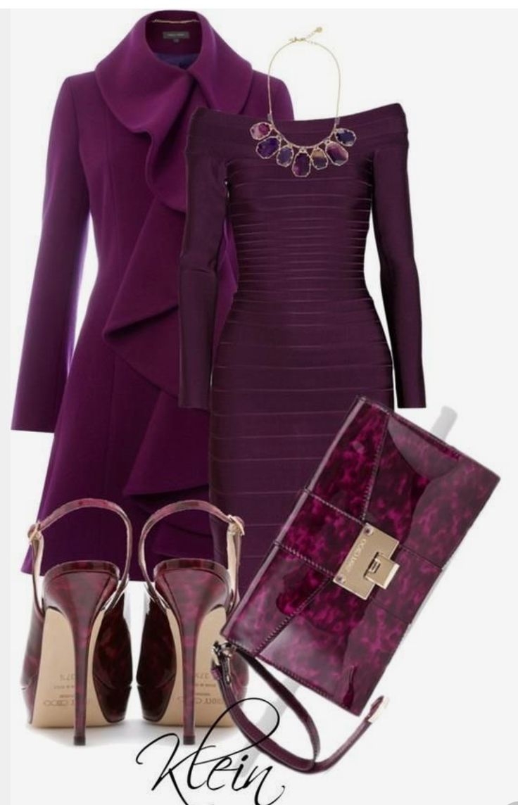 Черничный цвет в одежде