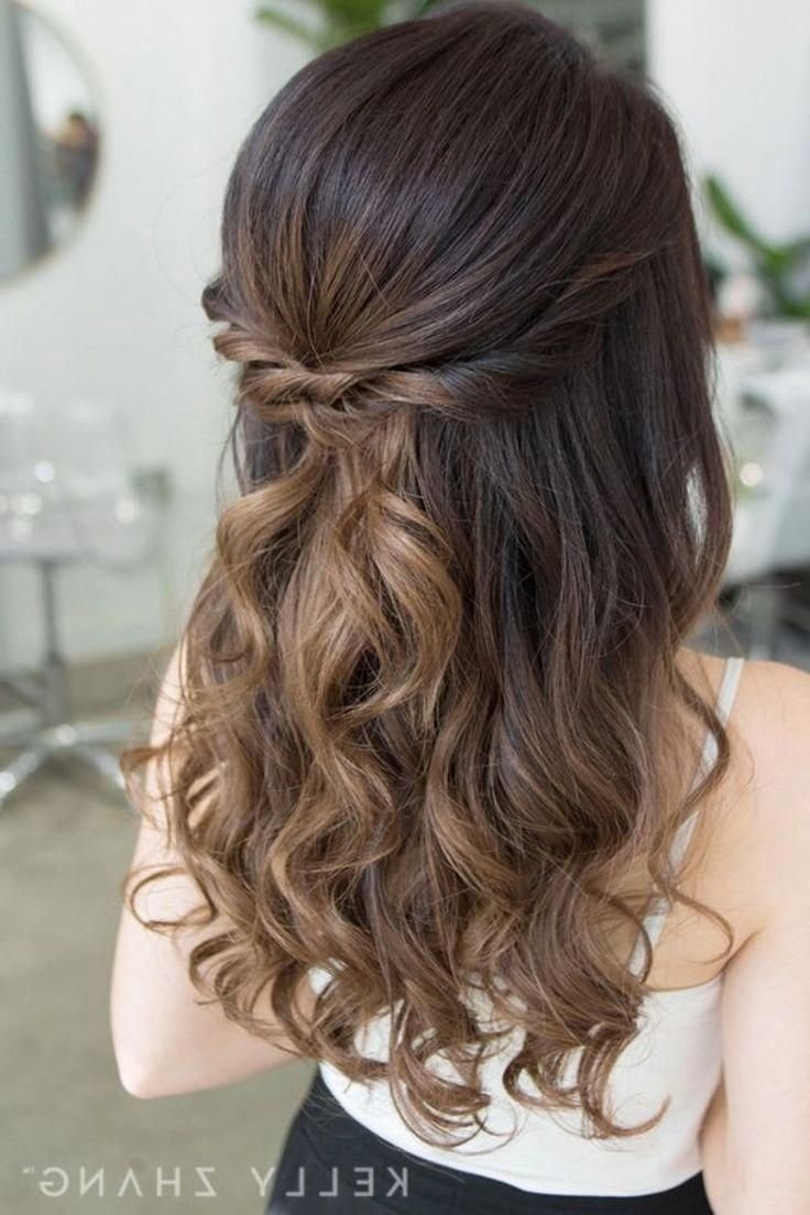 Вечерняя прическа на средние волосы полураспущенные