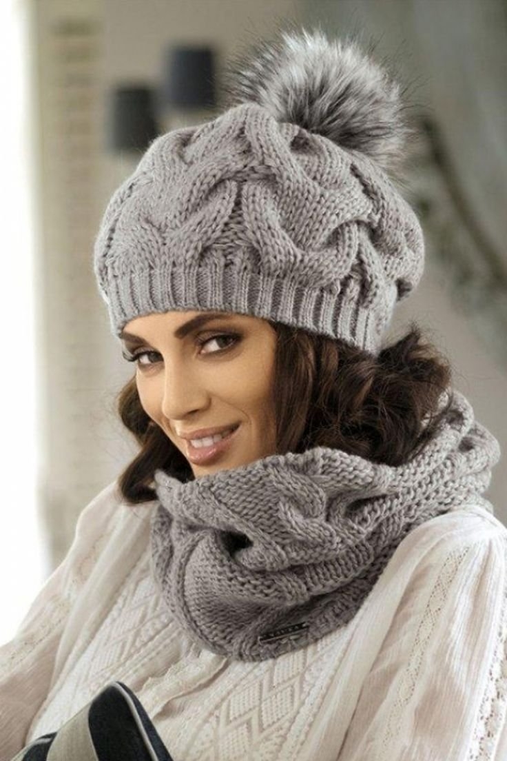 Вязаные шапки для женщин