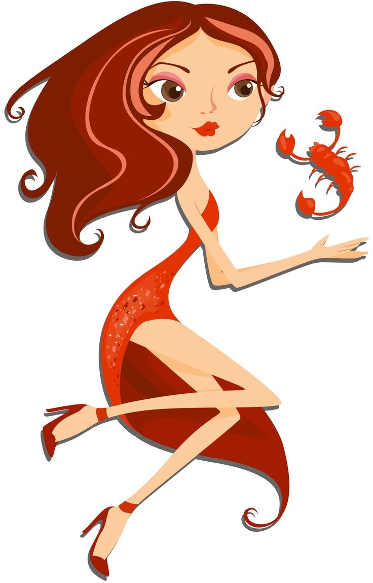 Мультяшный Скорпион девочка