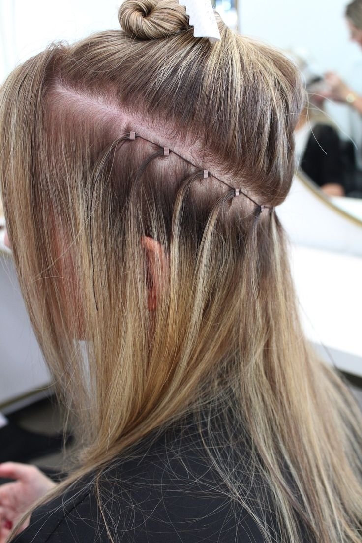 Прически для нарощенных волос