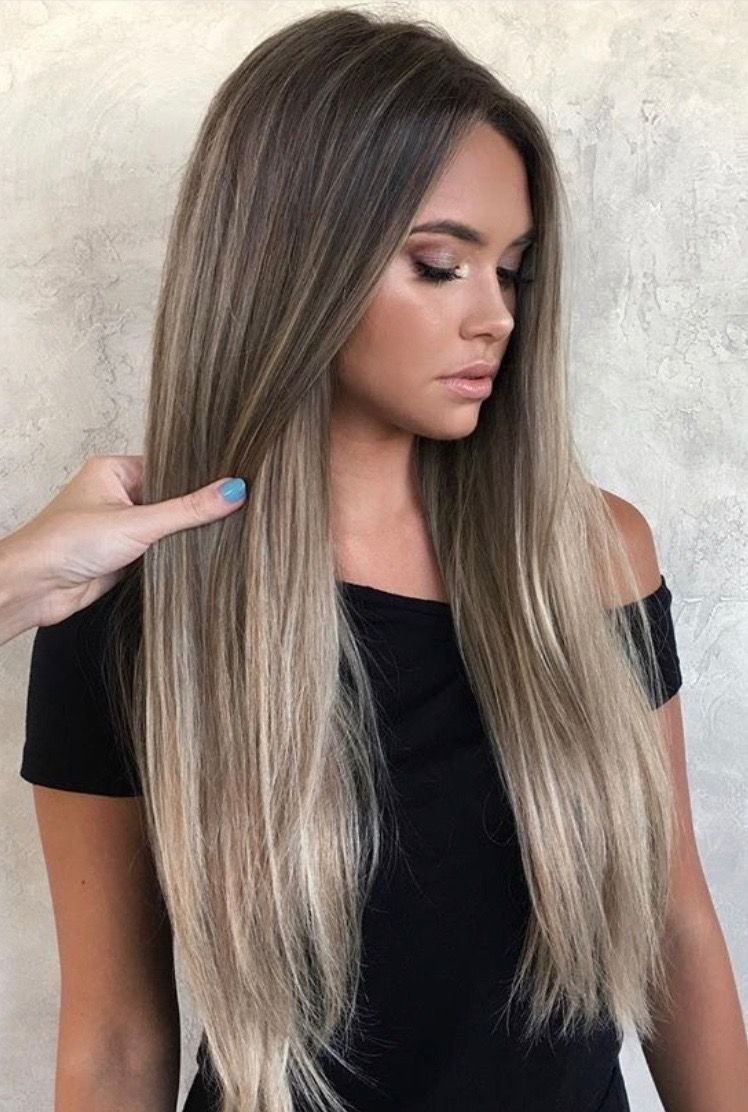 Красивое окрашивание на длинные волосы