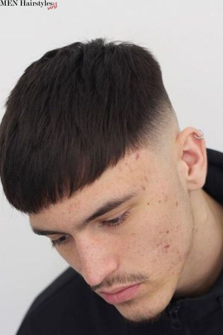 Короткий горшок стрижка мужская