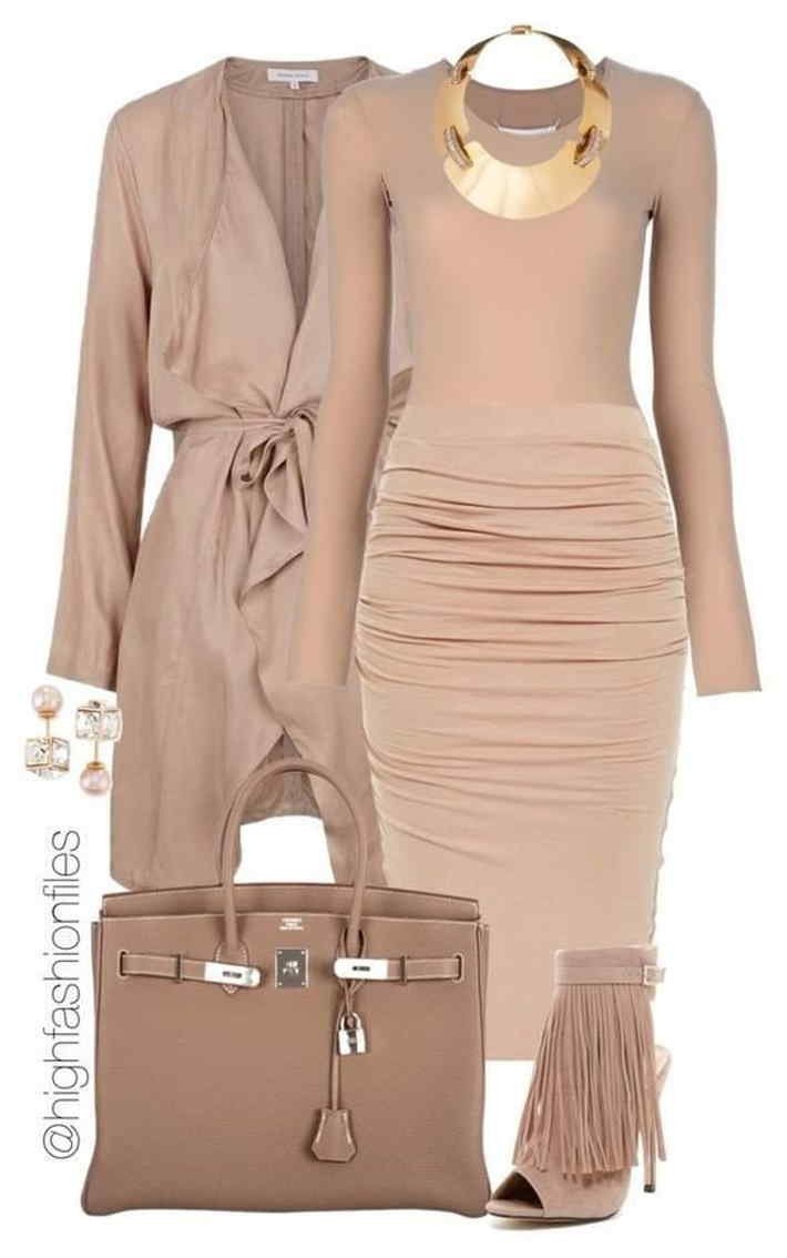 Бежевый цвет в одежде