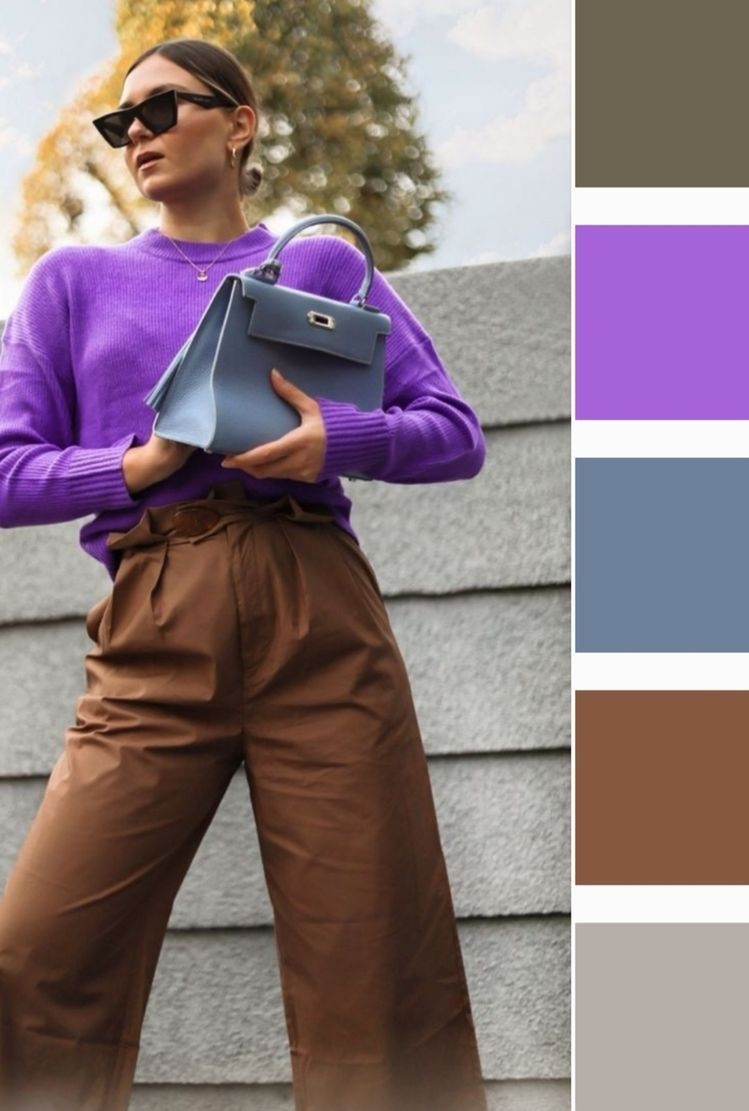 Сочетание графитового цвета в одежде